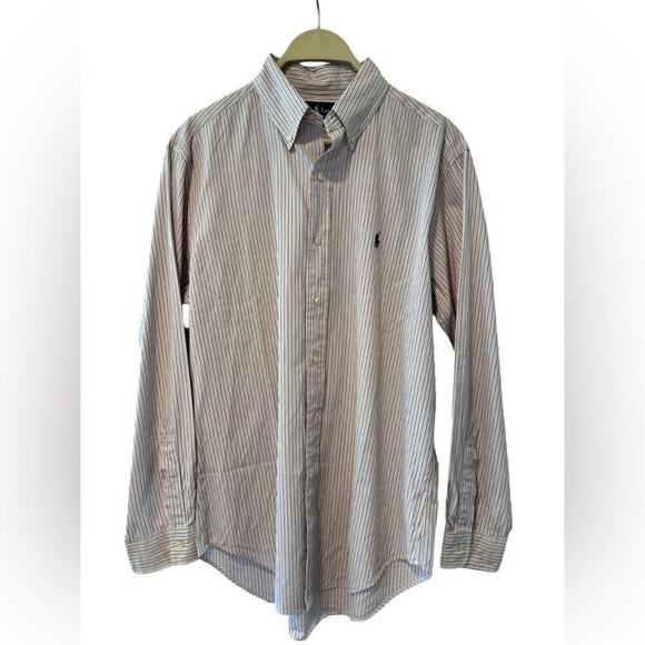 Ralph Lauren Classic Fit Men’s Dress Shirt Button Down Collared - Picture 1 of 8
